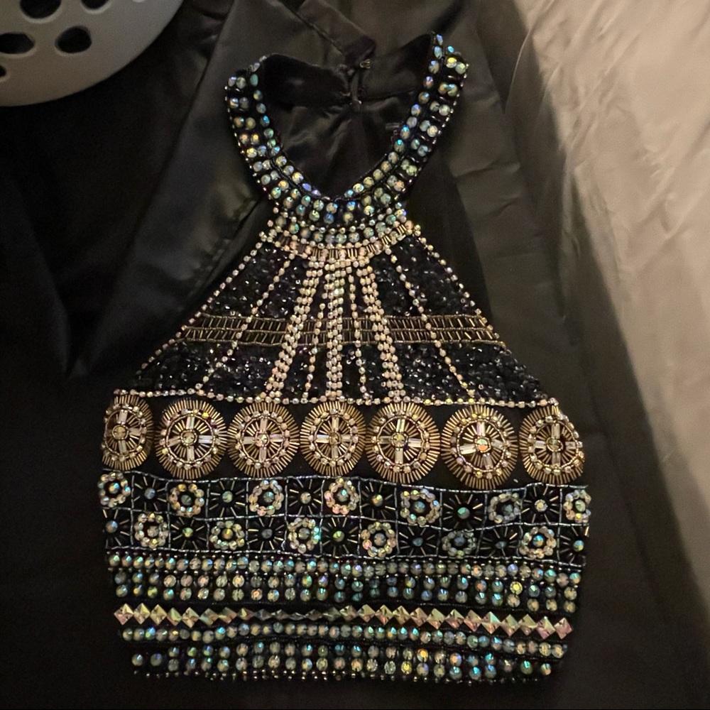Beaded homecoming dress
